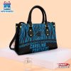 NFL Carolina Panthers Zebra Pattern Leather Handbag