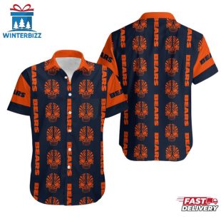 NFL Chicago Bears Mystery Skull Pattern Hawaiian Shirt