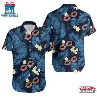NFL Chicago Bears Tropical Pattern 3D Hawaiian Shirt