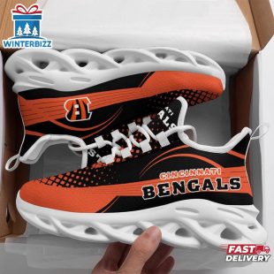 NFL Cincinnati Bengals Waves Pattern Max Soul Shoes