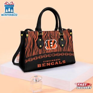NFL Cincinnati Bengals Zebra Pattern Leather Handbag