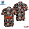 NFL Cleveland Browns Roses And Skull Pattern Hawaiian Shirt