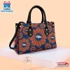 NFL Denver Broncos Ornamental Round Pattern Leather Handbag
