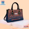 NFL Denver Broncos Zebra Pattern Leather Handbag