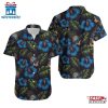 NFL Detroit Lions Pinapple Skull Pattern Hawaiian Shirt