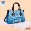 NFL Detroit Lions Zebra Pattern Leather Handbag