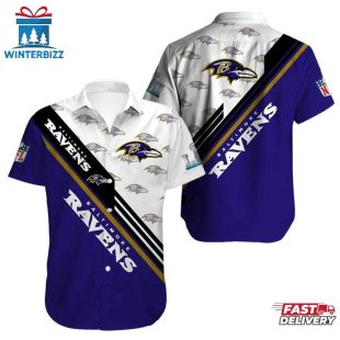 NFL Football Baltimore Ravens Hawaiian Shirt For Fans