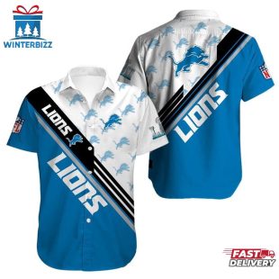 NFL Football Detroit Lions Hawaiian Shirt For Fans