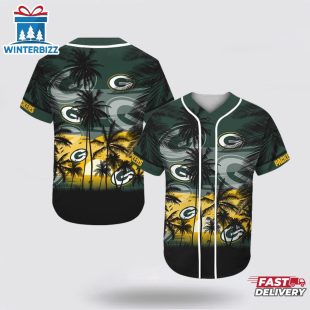 NFL Green Bay Packers All Over Print Baseball Jersey Shirt