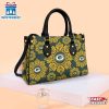 NFL Green Bay Packers Ornamental Round Pattern Leather Handbag