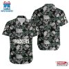 NFL Green Bay Packers Roses And Skull Pattern Hawaiian Shirt
