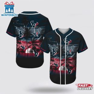 NFL Houston Texans All Over Print Baseball Jersey Shirt