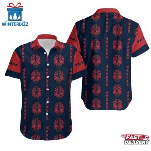 NFL Houston Texans Mystery Skull Pattern Hawaiian Shirt