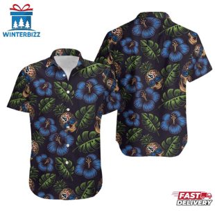 NFL Houston Texans Pinapple Skull Pattern Hawaiian Shirt
