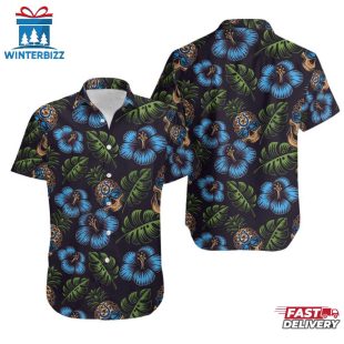 NFL Indianapolis Colts Pinapple Skull Pattern Hawaiian Shirt