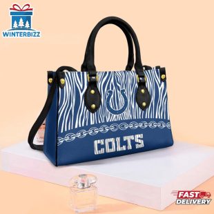 NFL Indianapolis Colts Zebra Pattern Leather Handbag