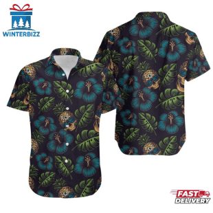 NFL Jacksonville Jaguars Pinapple Skull Pattern Hawaiian Shirt