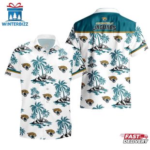 NFL Jacksonville Jaguars Team Tree Pattern Hawaiian Shirt