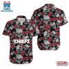 NFL Kansas City Chiefs Roses And Skull Pattern Hawaiian Shirt
