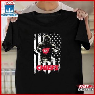 NFL Kansas City Chiefs USA Flag Player's Unisex T-Shirt