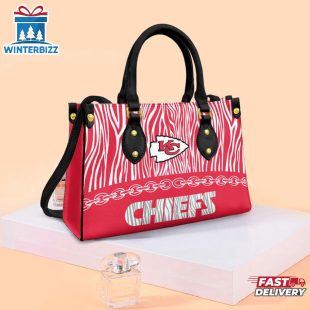 NFL Kansas City Chiefs Zebra Pattern Leather Handbag