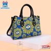 NFL Los Angeles Rams Ornamental Round Pattern Leather Handbag