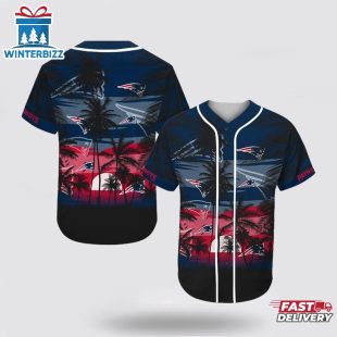 NFL New England Patriots All Over Print Baseball Jersey Shirt