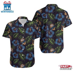 NFL New England Patriots Pinapple Skull Pattern Hawaiian Shirt