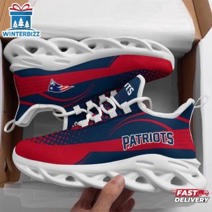 NFL New England Patriots Waves Pattern Max Soul Shoes