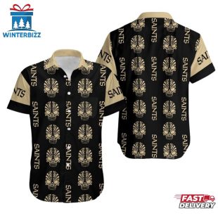 NFL New Orleans Saints Mystery Skull Pattern Hawaiian Shirt