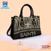 NFL New Orleans Saints Zebra Pattern Leather Handbag