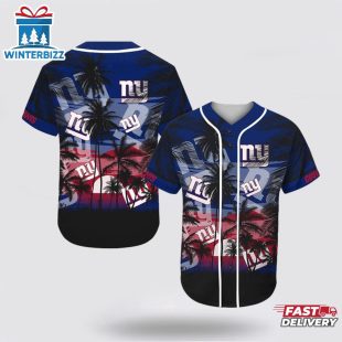NFL New York Giants All Over Print Baseball Jersey Shirt