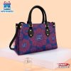 NFL New York Giants Ornamental Round Pattern Leather Handbag