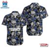 NFL New York Giants Roses And Skull Pattern Hawaiian Shirt
