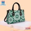 NFL New York Jets Ornamental Round Pattern Leather Handbag