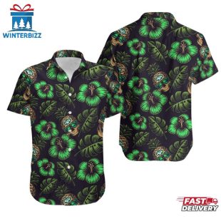 NFL New York Jets Pinapple Skull Pattern Hawaiian Shirt