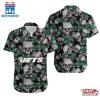 NFL New York Jets Roses And Skull Pattern Hawaiian Shirt