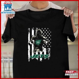 NFL New York Jets USA Flag Player's Unisex T-Shirt