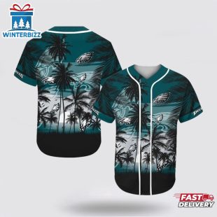 NFL Philadelphia Eagles All Over Print Baseball Jersey Shirt