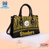 NFL Pittsburgh Steelers Zebra Pattern Leather Handbag