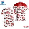NFL San Francisco 49ers Team Tree Pattern Hawaiian Shirt