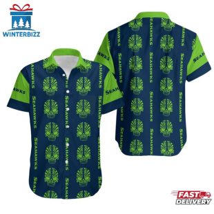 NFL Seattle Seahawks Mystery Skull Pattern Hawaiian Shirt