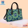 NFL Seattle Seahawks Ornamental Round Pattern Leather Handbag