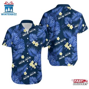 NFL Seattle Seahawks Tropical Pattern 3D Hawaiian Shirt