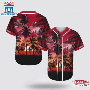 NFL Tampa Bay Buccaneers All Over Print Baseball Jersey Shirt