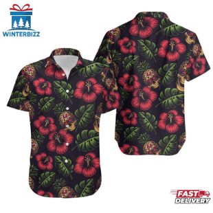NFL Tampa Bay Buccaneers Pinapple Skull Pattern Hawaiian Shirt