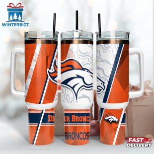 NFL Team Denver Broncos Logo Tumbler 40Oz Handle