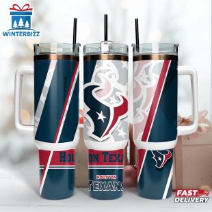 NFL Team Houston Texans Logo Tumbler 40Oz Handle
