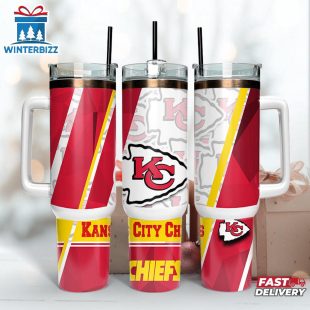 NFL Team Kansas City Chiefs Logo Tumbler 40Oz Handle