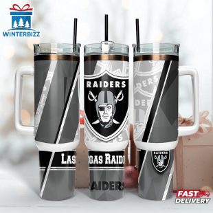 NFL Team Las Vegas Raiders Logo Tumbler 40Oz Handle